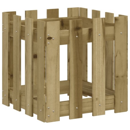 vidaXL Pflanzkübel Latten-Design 40x40x40 cm Kiefernholz Imprägniert