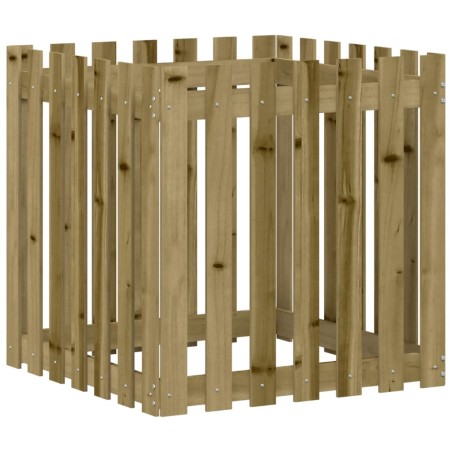 vidaXL Pflanzkübel Latten-Design 70x70x70 cm Kiefernholz Imprägniert