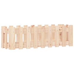 vidaXL Hochbeet Lattenzaun-Design 100x30x30 cm Massivholz Kiefer