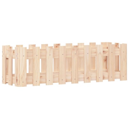 vidaXL Hochbeet Lattenzaun-Design 100x30x30 cm Massivholz Kiefer