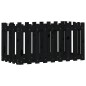 vidaXL Hochbeet Latten-Design Schwarz 100x50x50 cm Massivholz Kiefer vidaXL Hochbeet Latten-Design Schwarz 100x50x50 cm Massivholz Kiefer