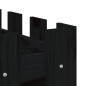vidaXL Hochbeet Latten-Design Schwarz 100x50x50 cm Massivholz Kiefer vidaXL Hochbeet Latten-Design Schwarz 100x50x50 cm Massivholz Kiefer