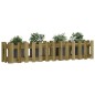 vidaXL Hochbeet Lattenzaun-Design 150x30x30 cm Kiefernholz Imprägniert vidaXL Hochbeet Lattenzaun-Design 150x30x30 cm Kiefernholz Imprägniert