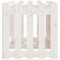 vidaXL Hochbeet Lattenzaun-Design Weiß 150x50x50 cm Massivholz Kiefer vidaXL Hochbeet Lattenzaun-Design Weiß 150x50x50 cm Massivholz Kiefer