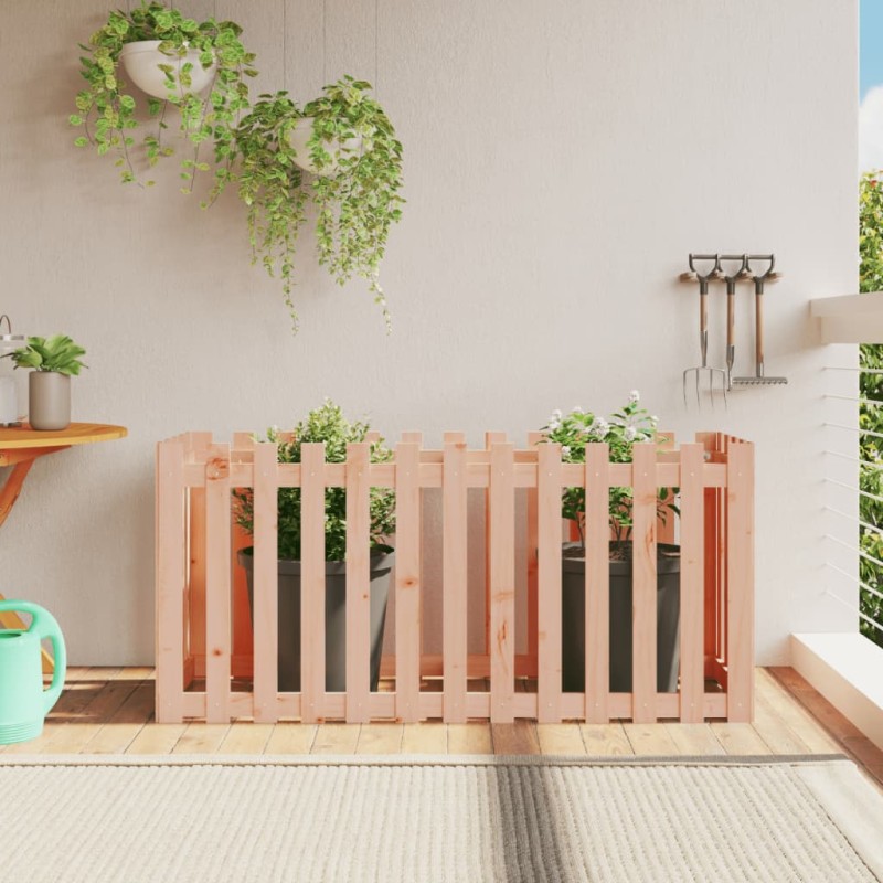 vidaXL Hochbeet Lattenzaun-Design 150x50x70 cm Massivholz Douglasie vidaXL Hochbeet Lattenzaun-Design 150x50x70 cm Massivholz Douglasie