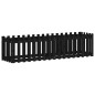vidaXL Hochbeet Latten-Design Schwarz 200x50x50 cm Massivholz Kiefer vidaXL Hochbeet Latten-Design Schwarz 200x50x50 cm Massivholz Kiefer