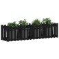 vidaXL Hochbeet Latten-Design Schwarz 200x50x50 cm Massivholz Kiefer vidaXL Hochbeet Latten-Design Schwarz 200x50x50 cm Massivholz Kiefer