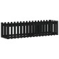 vidaXL Hochbeet Latten-Design Schwarz 200x50x50 cm Massivholz Kiefer vidaXL Hochbeet Latten-Design Schwarz 200x50x50 cm Massivholz Kiefer