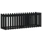 vidaXL Hochbeet Latten-Design Schwarz 200x50x70 cm Massivholz Kiefer vidaXL Hochbeet Latten-Design Schwarz 200x50x70 cm Massivholz Kiefer