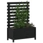 vidaXL Pflanzkübel Rankhilfe Schwarz 79x39,5x114 cm Massivholz Kiefer vidaXL Pflanzkübel Rankhilfe Schwarz 79x39,5x114 cm Massivholz Kiefer