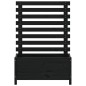 vidaXL Pflanzkübel Rankhilfe Schwarz 79x39,5x114 cm Massivholz Kiefer vidaXL Pflanzkübel Rankhilfe Schwarz 79x39,5x114 cm Massivholz Kiefer