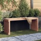 vidaXL Gartenbank Ausziehbar 212,5x40,5x45 cm Massivholz Douglasie