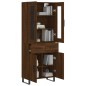 Highboard Braun Eichen-Optik 69,5x34x180 cm Holzwerkstoff Highboard Braun Eichen-Optik 69,5x34x180 cm Holzwerkstoff