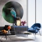 WallArt Fototapete The Kingfisher Rund 190 cm WallArt Fototapete The Kingfisher Rund 190 cm