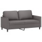 vidaXL 2-Sitzer-Sofa Grau 140 cm Kunstleder vidaXL 2-Sitzer-Sofa Grau 140 cm Kunstleder