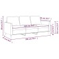 vidaXL 3-Sitzer-Sofa Grau 180 cm Kunstleder vidaXL 3-Sitzer-Sofa Grau 180 cm Kunstleder