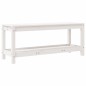 vidaXL Gartenbank Weiß 108x35x45 cm Massivholz Kiefer vidaXL Gartenbank Weiß 108x35x45 cm Massivholz Kiefer