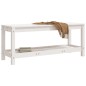 vidaXL Gartenbank Weiß 108x35x45 cm Massivholz Kiefer vidaXL Gartenbank Weiß 108x35x45 cm Massivholz Kiefer
