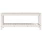 vidaXL Gartenbank Weiß 108x35x45 cm Massivholz Kiefer vidaXL Gartenbank Weiß 108x35x45 cm Massivholz Kiefer