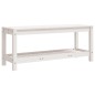 vidaXL Gartenbank Weiß 108x35x45 cm Massivholz Kiefer vidaXL Gartenbank Weiß 108x35x45 cm Massivholz Kiefer