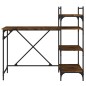 vidaXL Computertisch mit Regal Räuchereiche 120x47x109 cm vidaXL Computertisch mit Regal Räuchereiche 120x47x109 cm