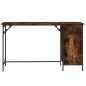 vidaXL Computertisch Räuchereiche 131x48x75 cm Holzwerkstoff vidaXL Computertisch Räuchereiche 131x48x75 cm Holzwerkstoff