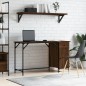 vidaXL Computertisch Braun Eiche-Optik 131x48x75 cm Holzwerkstoff vidaXL Computertisch Braun Eiche-Optik 131x48x75 cm Holzwerkstoff