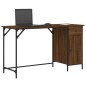 vidaXL Computertisch Braun Eiche-Optik 131x48x75 cm Holzwerkstoff vidaXL Computertisch Braun Eiche-Optik 131x48x75 cm Holzwerkstoff