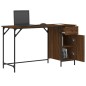 vidaXL Computertisch Braun Eiche-Optik 131x48x75 cm Holzwerkstoff vidaXL Computertisch Braun Eiche-Optik 131x48x75 cm Holzwerkstoff