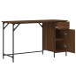 vidaXL Computertisch Braun Eiche-Optik 131x48x75 cm Holzwerkstoff vidaXL Computertisch Braun Eiche-Optik 131x48x75 cm Holzwerkstoff