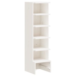 vidaXL Schuhregal Weiß 28x30x104 cm Massivholz Kiefer