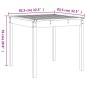 vidaXL 3-tlg. Garten-Bistro-Set Massivholz Douglasie vidaXL 3-tlg. Garten-Bistro-Set Massivholz Douglasie