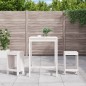 vidaXL 3-tlg. Gartenbar-Set Weiß Massivholz Kiefer vidaXL 3-tlg. Gartenbar-Set Weiß Massivholz Kiefer