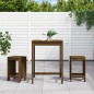 vidaXL 3-tlg. Gartenbar-Set Honigbraun Massivholz Kiefer vidaXL 3-tlg. Gartenbar-Set Honigbraun Massivholz Kiefer