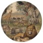 WallArt Fototapete Animals of Africa Rund 142,5 cm WallArt Fototapete Animals of Africa Rund 142,5 cm