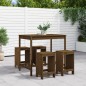 vidaXL 5-tlg. Gartenbar-Set Honigbraun Massivholz Kiefer vidaXL 5-tlg. Gartenbar-Set Honigbraun Massivholz Kiefer