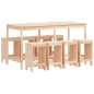 vidaXL 9-tlg. Gartenbar-Set Massivholz Kiefer vidaXL 9-tlg. Gartenbar-Set Massivholz Kiefer