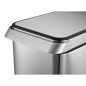EKO Mülleimer mit Touch-Deckel 30 L Mattsilber EKO Mülleimer mit Touch-Deckel 30 L Mattsilber