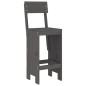 vidaXL 3-tlg. Gartenbar-Set Grau Massivholz Kiefer vidaXL 3-tlg. Gartenbar-Set Grau Massivholz Kiefer