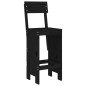 vidaXL 3-tlg. Gartenbar-Set Schwarz Massivholz Kiefer vidaXL 3-tlg. Gartenbar-Set Schwarz Massivholz Kiefer