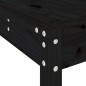 vidaXL 3-tlg. Gartenbar-Set Schwarz Massivholz Kiefer vidaXL 3-tlg. Gartenbar-Set Schwarz Massivholz Kiefer