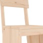 vidaXL 5-tlg. Gartenbar-Set Massivholz Kiefer