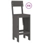 vidaXL 5-tlg. Gartenbar-Set Grau Massivholz Kiefer vidaXL 5-tlg. Gartenbar-Set Grau Massivholz Kiefer