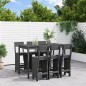vidaXL 7-tlg. Gartenbar-Set Grau Massivholz Kiefer vidaXL 7-tlg. Gartenbar-Set Grau Massivholz Kiefer