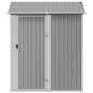 vidaXL Gerätehaus Hellgrau 192x152,5x237 cm Verzinkter Stahl vidaXL Gerätehaus Hellgrau 192x152,5x237 cm Verzinkter Stahl