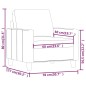 vidaXL Sessel Grau 60 cm Kunstleder vidaXL Sessel Grau 60 cm Kunstleder