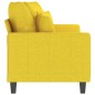 vidaXL 2-Sitzer-Sofa Hellgelb 140 cm Stoff vidaXL 2-Sitzer-Sofa Hellgelb 140 cm Stoff
