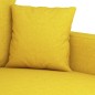 vidaXL 2-Sitzer-Sofa Hellgelb 140 cm Stoff vidaXL 2-Sitzer-Sofa Hellgelb 140 cm Stoff