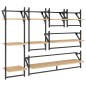 vidaXL 6-tlg. Wandregal-Set mit Stangen Sonoma-Eiche Holzwerkstoff vidaXL 6-tlg. Wandregal-Set mit Stangen Sonoma-Eiche Holzwerkstoff