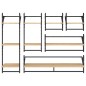 vidaXL 6-tlg. Wandregal-Set mit Stangen Sonoma-Eiche Holzwerkstoff vidaXL 6-tlg. Wandregal-Set mit Stangen Sonoma-Eiche Holzwerkstoff